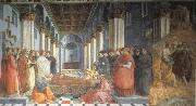 Fra Filippo Lippi The Celebration of the Relics of St Stephen and Part of the Martyrdom of St Stefano Spain oil painting artist